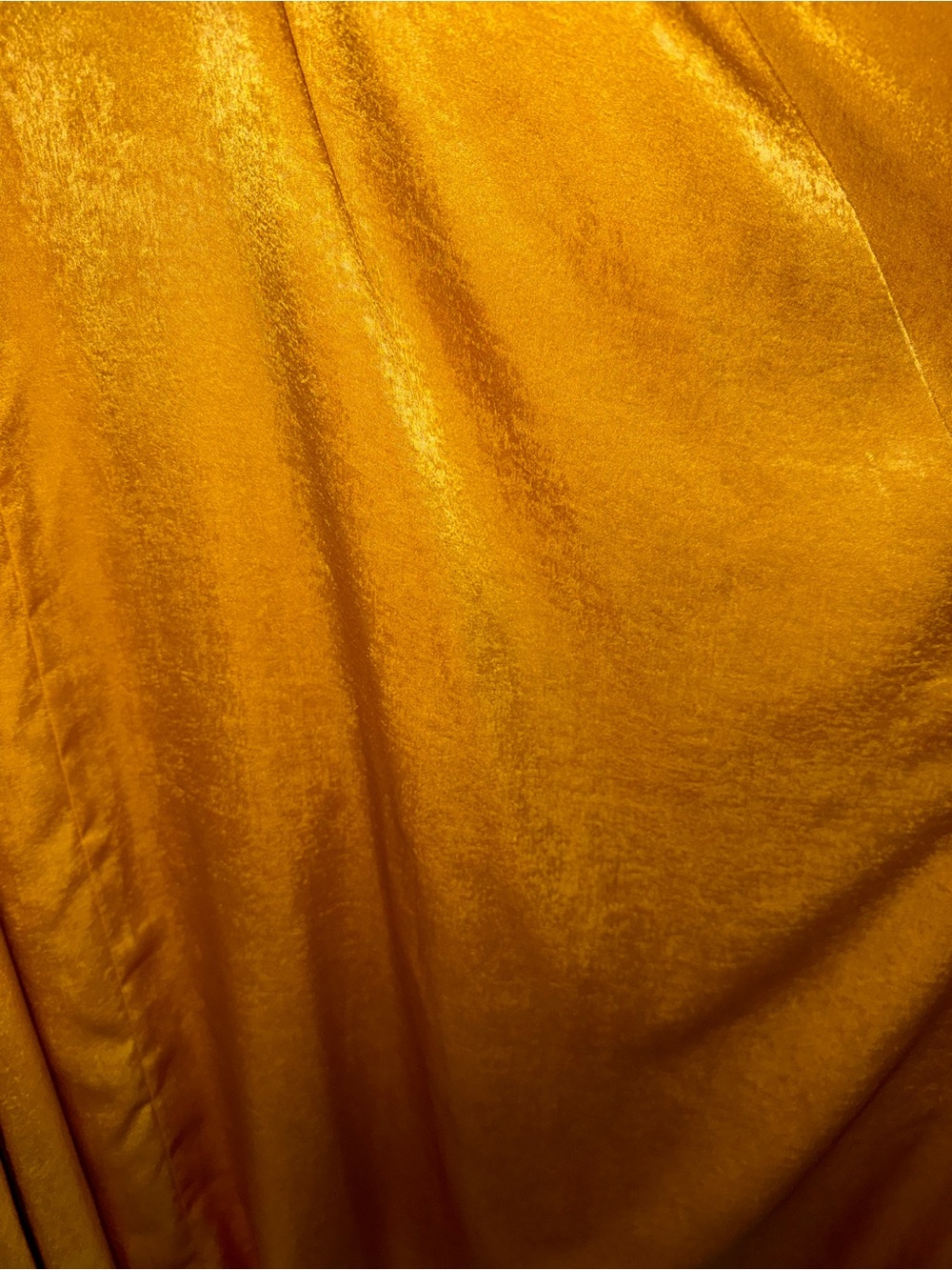 Lulu's Gold Ruffle-Wrap Maxi Dress - Picture 7 of 7